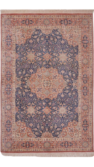 Ghom Kashizadeh Selyem Szőnyeg (aláírással)